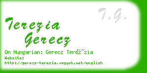 terezia gerecz business card